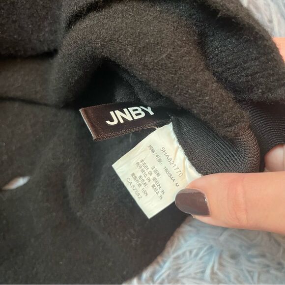 JNBY Black Distressed Wool Yak Sweater Size S - Picture 3 of 5